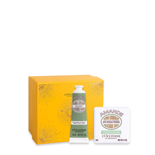 Cuidado de Amêndoa com Sabonete Esfoliante e Creme de Mãos